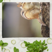 チプムン食べクのピーナッツ キッチンタオル (折り畳み)