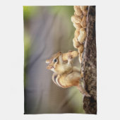 チプムン食べクのピーナッツ キッチンタオル (縦)