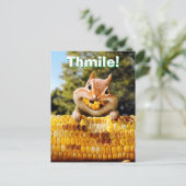 チプムン食べ物クのトウモロコシ インビテーションポストカード (スタンド正面)