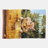 チプムン食べ物クのトウモロコシ キッチンタオル (横)