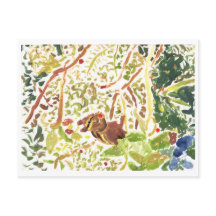 チプムン食べ物クのベリーのはがき