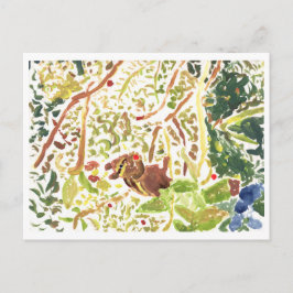 チプムン食べ物クのベリーのはがき ポストカード