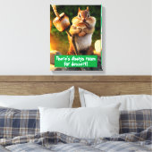 チプムン食べ物クマシュマロ キャンバスプリント (インサイチュ (寝室))