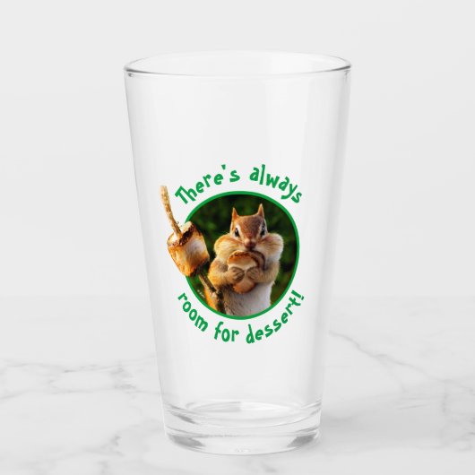 チプムン食べ物クマシュマロ タンブラーグラス (正面)