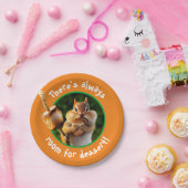 チプムン食べ物クマシュマロ ペーパープレート (パーティー)