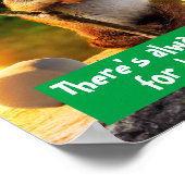 チプムン食べ物クマシュマロ ポスター (角)