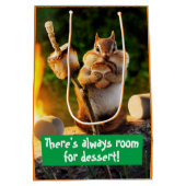 チプムン食べ物クマシュマロ ミディアムペーパーバッグ (裏面)