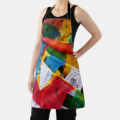 チベカラフルット祈りの言葉フラグ – チベット エプロン (インサイチュ)