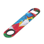 チベカラフルット祈りの言葉フラグ – チベット スピード栓抜き (裏面アングル)