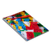 チベカラフルット祈りの言葉フラグ – チベット ノートブック (右側)