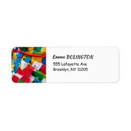 チベカラフルット祈りの言葉フラグ – チベット ラベル