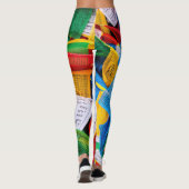 チベカラフルット祈りの言葉フラグ – チベット レギンス (裏面)