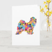 チベタンテリア カード (黄色い花)