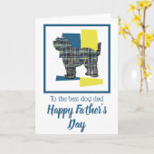 チベタン・テリア犬 トリカラー 父の日のカード カード (黄色い花)