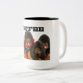 チベタン・マスティフのコップ ツートーンマグカップ (正面右)