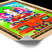 チベッカッコいいトサンカシャダクシャリ観音菩薩 ポスター (角)