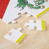 チベットと雪のライオン、チベット国旗 – ヒマラヤ ジグソーパズル (側面)