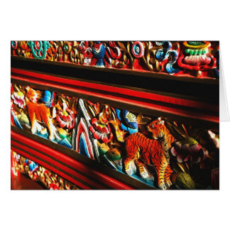 チベットのトラ箱の黙想カード