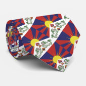 チベットのネクタイ、ファッションチベット国旗、ビジネス ネクタイ (ロール)