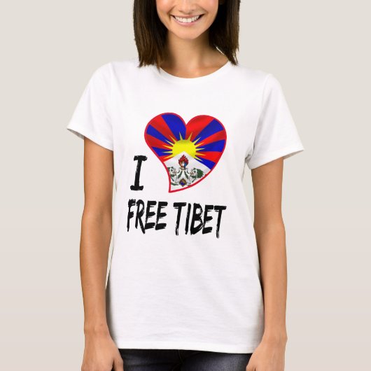 チベットのハート Tシャツ (正面)