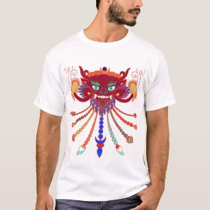 チベットのマスクの解釈 Tシャツ