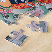 チベットの仏教の芸術を踊る骨組 ジグソーパズル (側面)