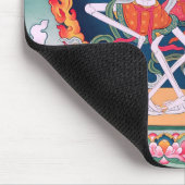 チベットの仏教の芸術を踊る骨組 マウスパッド (コーナー)