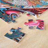 チベットの仏教の芸術(生命の車輪) ジグソーパズル (側面)