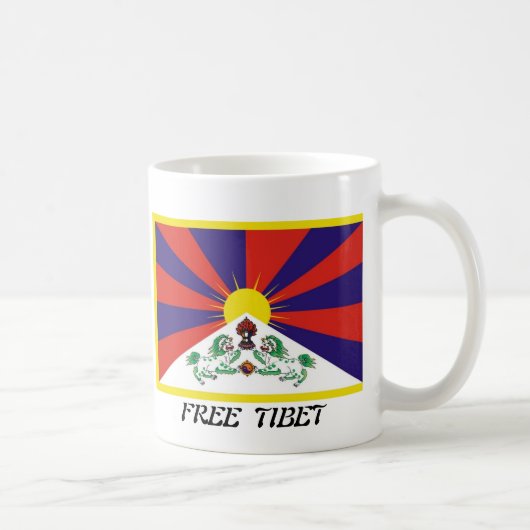 チベットの旗 コーヒーマグカップ (右)