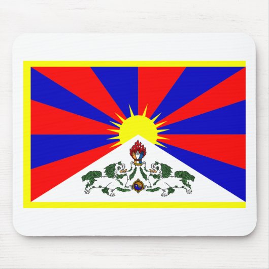 チベットの旗 マウスパッド (正面)