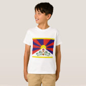 チベットの旗 Tシャツ (正面フル)