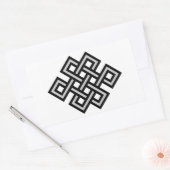 チベットの永遠の結び目の無限のシンボルreli 長方形シール (封筒)