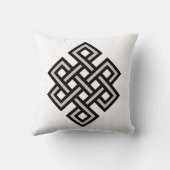 チベットの永遠の結び目の無限無限の記号のreli クッション (裏面)