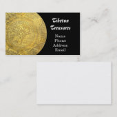 チベットの祈りの言葉のどら 名刺 (正面/裏面)