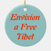 チベットの自由なオーナメント セラミックオーナメント (裏面)