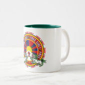 チベットの自由な円形のロゴ ツートーンマグカップ (正面右)