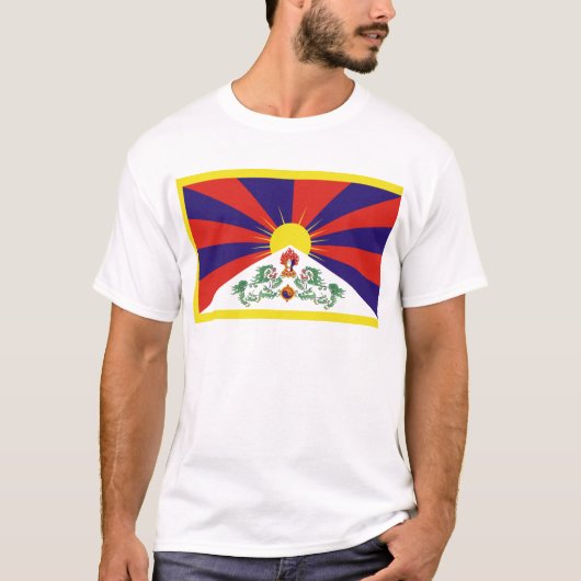 チベットの自由な旗 Tシャツ (正面)