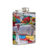 チベットの風景と祈りの旗 - ヒマラヤ フラスク (右)