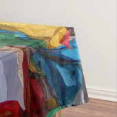 チベットの風景と祈りの言葉フラグ – ヒマラヤ テーブルクロス (インサイチュ)