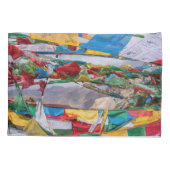 チベットの風景と祈りの言葉フラグ – ヒマラヤ 枕カバー (裏面)