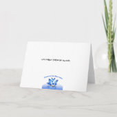 チベットの馬の幸せなカード カード (裏面)