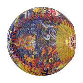 チベットカッコいいのタンカ山高の死んだ神のタトゥーアート 野球ボール (正面左)