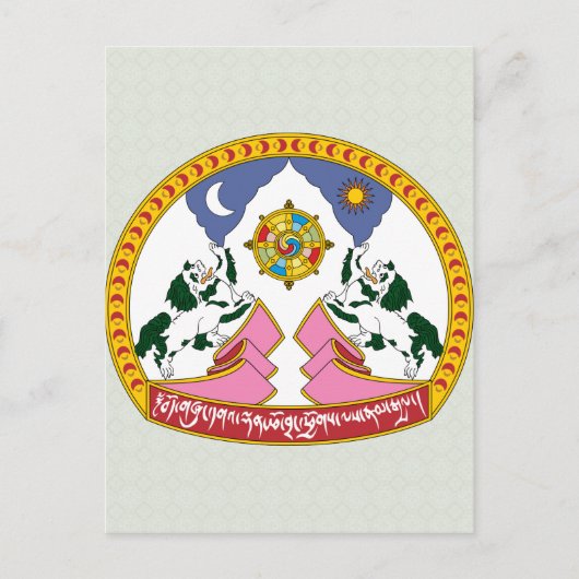 チベットコートオブアームズ詳細 ポストカード (正面)