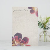 チベットシーフラワー |ひなパーソナライズされた形 便箋 (スタンド正面)