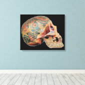 チベットスカル キャンバスプリント (インサイチュ (ウッドフロア))