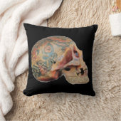 チベットスカル クッション (ブランケット)