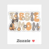 チベットスパニエル犬グルーヴィティビーママ シール (シート)