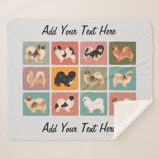 チベットスパニエル犬シェルパブランケット シェルパブランケット (正面(横))
