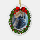 チベットスパニエル犬スケッチバイグレンダS.ハーラン セラミックオーナメント (右)