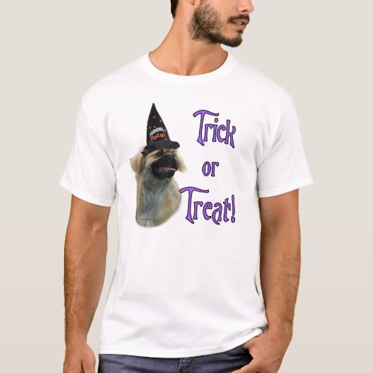 チベットスパニエル犬トリック Tシャツ (正面)